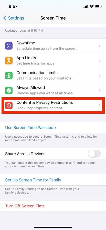 open content and privacy restrictions. How to Turn Off Incognito Mode on iPhone