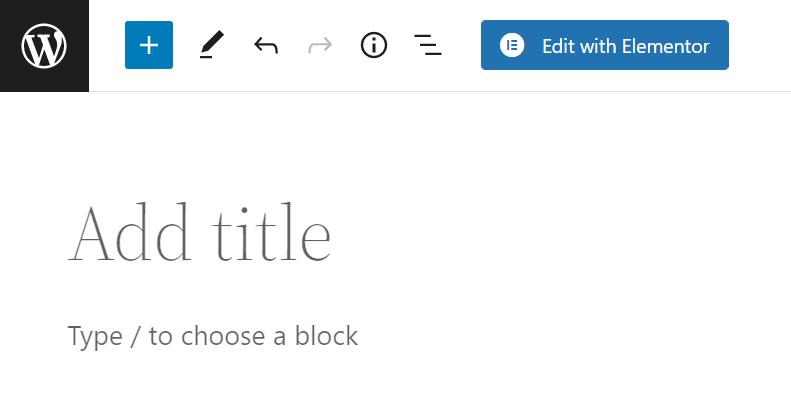 WordPress block editor