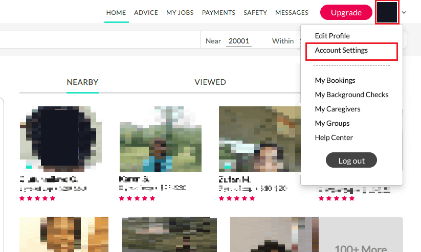 profile icon - Account Settings