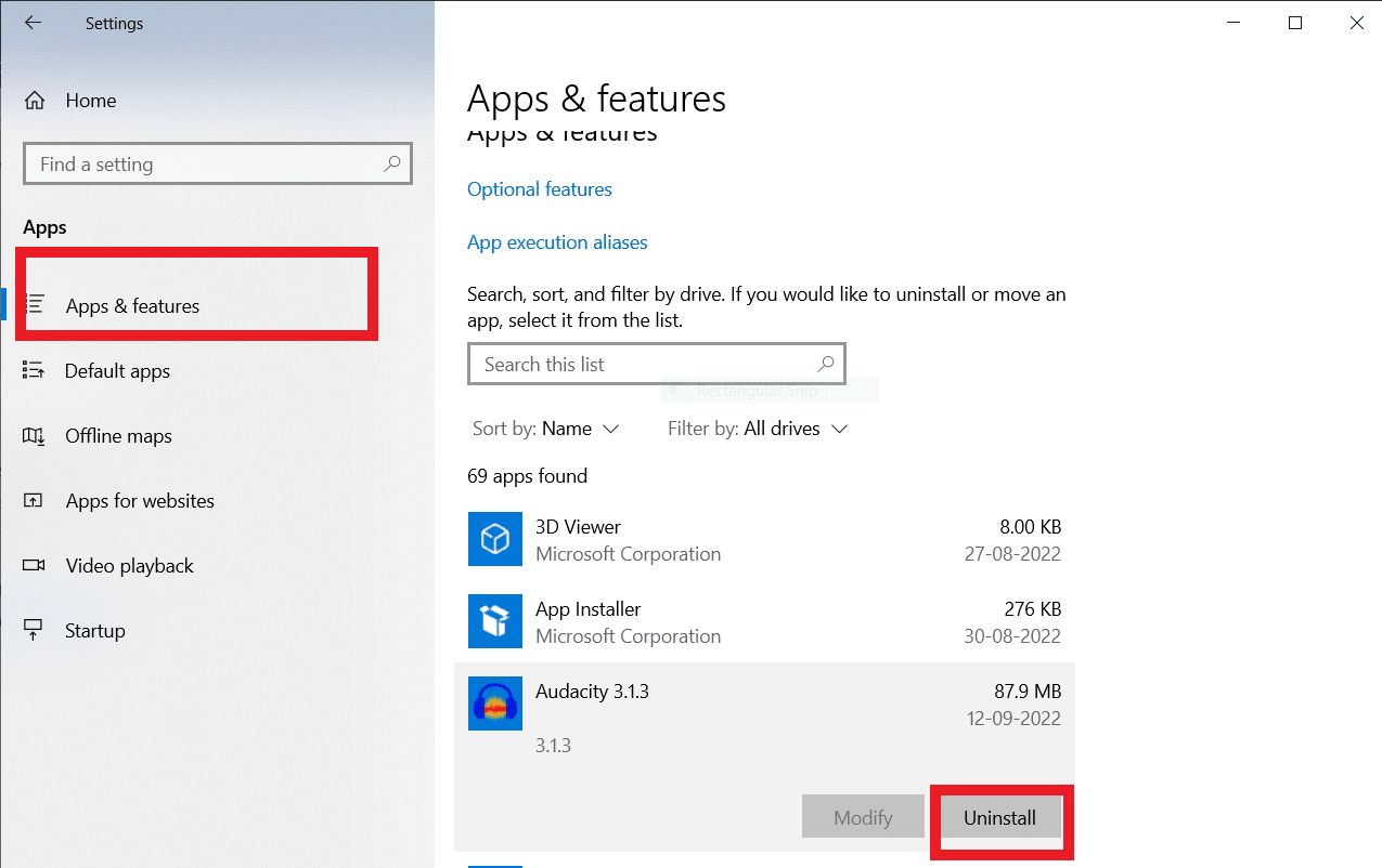  locate Audacity in the list of applications and click on it to select Uninstall. How to Fix Latency in Audacity in Windows 10