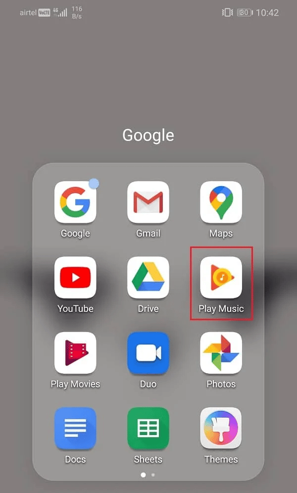 Launch Google Play Music app. Fix Google Music Playback Error on Android