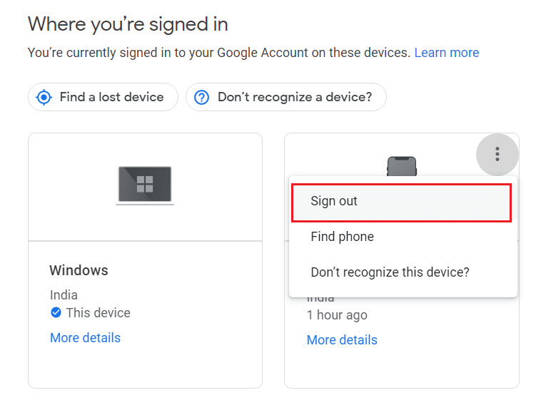select the Sign out option. Fix Google Music Playback Error on Android