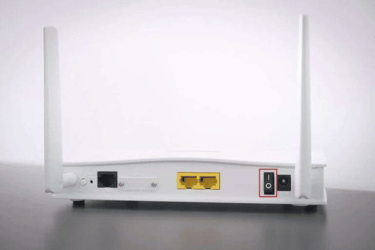 Turn the router on
