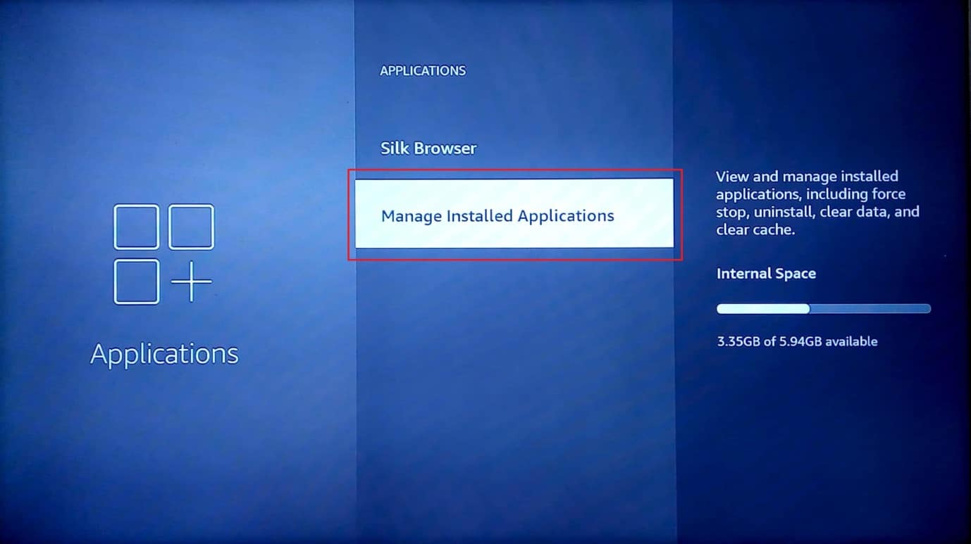 Select manage installed applications. Fix Unable to Update Your Fire TV Stick 4K