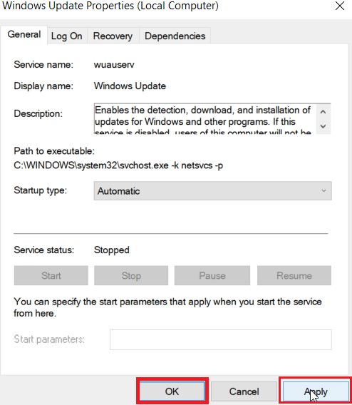 click on Apply and then OK