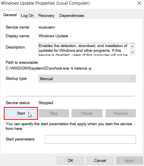 click start button. Fix Windows Store Error 0x80240024