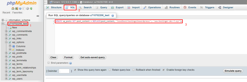 Editing siteurl in phpMyAdmin
