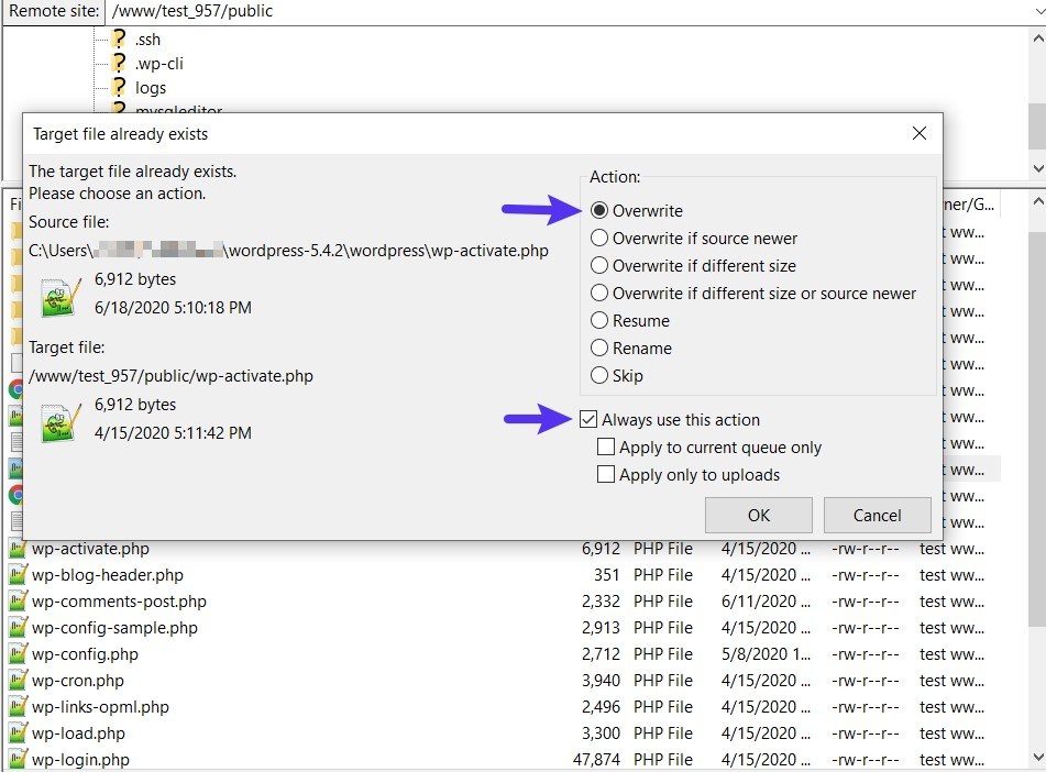 How to reinstall WordPress software