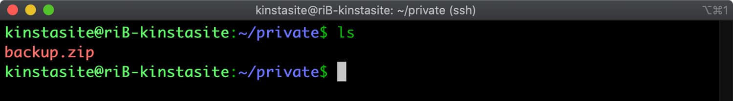 List files in Terminal.
