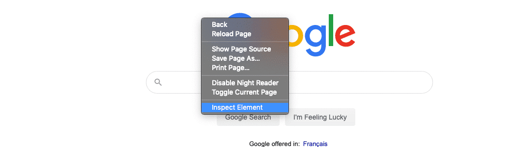 The Safari browser