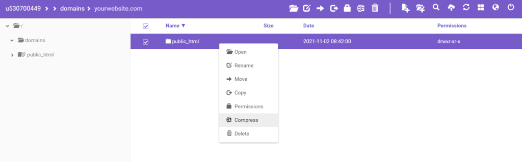 This is how you back up your WordPress site manually using File Manager