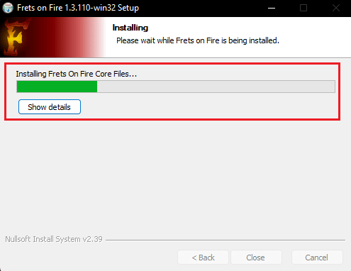 installing