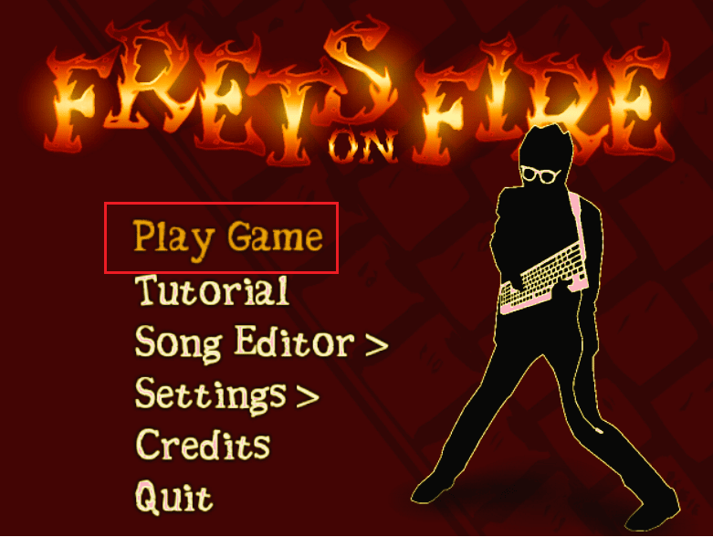 click on play game option