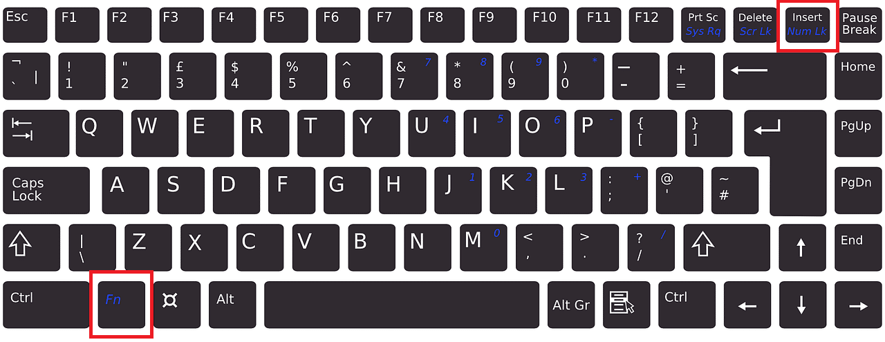 Enable or Disable Num Lock Using Function Keys | How to Turn Off Logitech Keyboard Number Lock