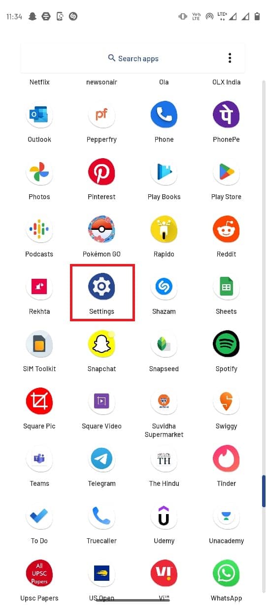 Go to Settings. Fix Wyze Error 07 on Android
