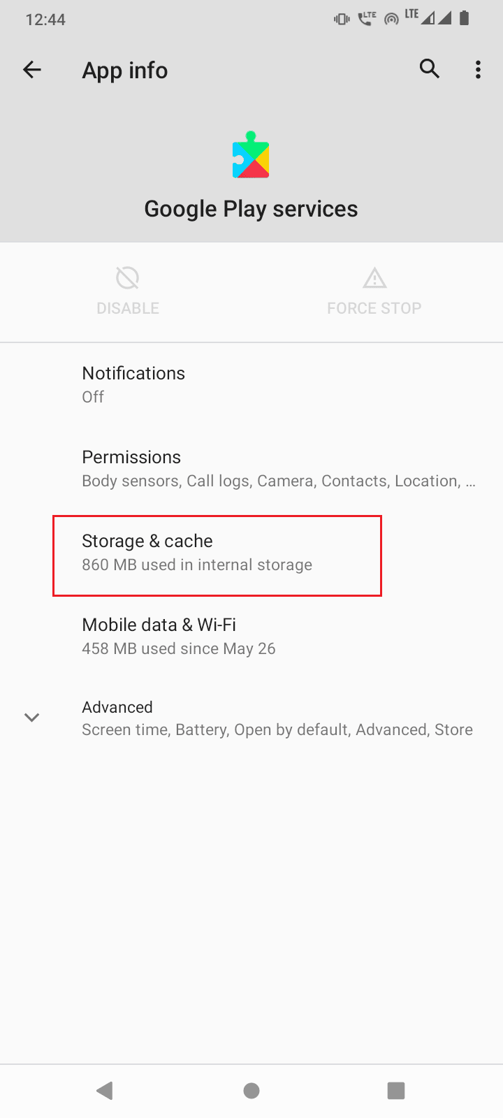 tap storage and cache. Fix Error Retrieving Information from Server RPC