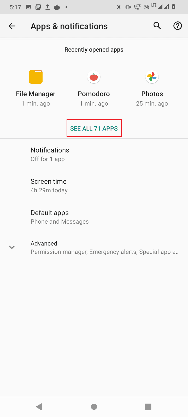 tap see all 71 apps. Fix Error Retrieving Information from Server RPC