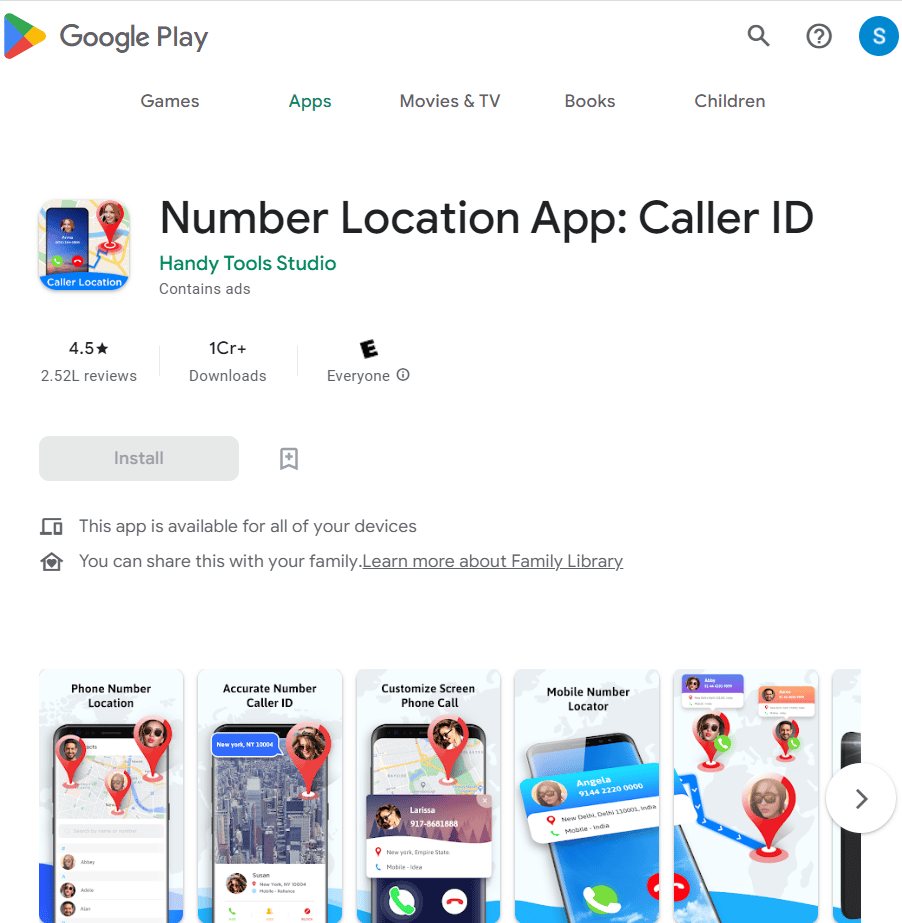 Number location App