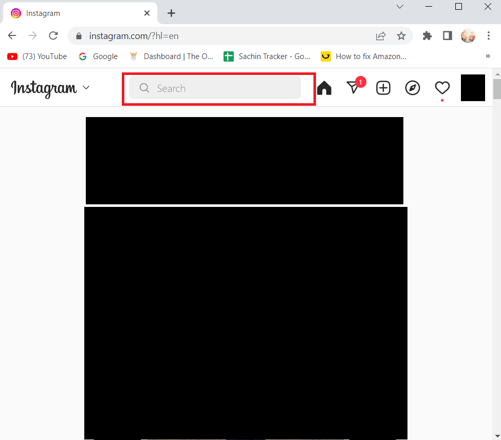 click on search icon