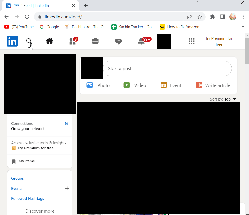 click on magnifying icon. How to Find Someone Free of Charge by Phone Number