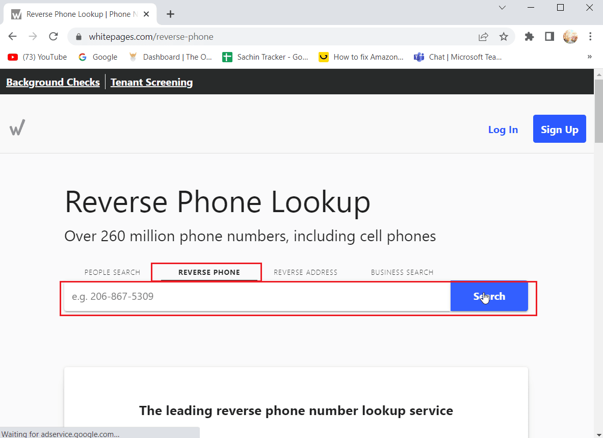 click reverse phone enter number and hit search. How to Find Someone Free of Charge by Phone Number