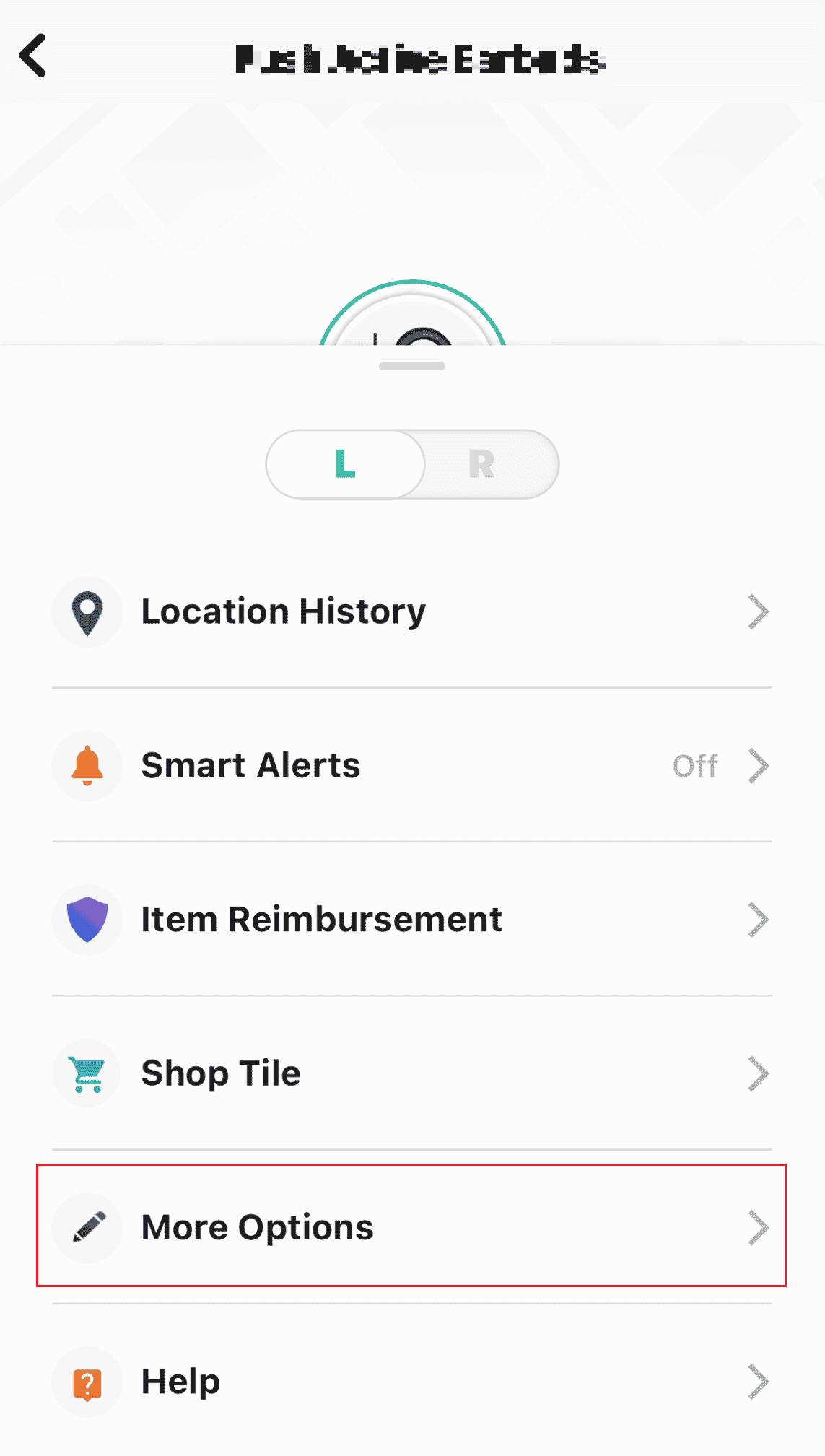 Swipe down and tap on More Options