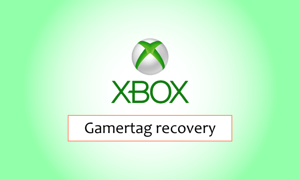 Xbox Gamertag recovery