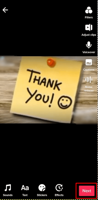 tap Next twice. | How to Combine Two TikTok Drafts | combine videos and pictures on TikTok