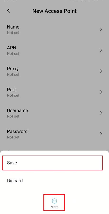 After filling in all the above-mentioned fields, tap on More - Save from the bottom | How Can You Update Boost Mobile Towers | | is Boost switching to 5G