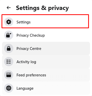 Choose Settings