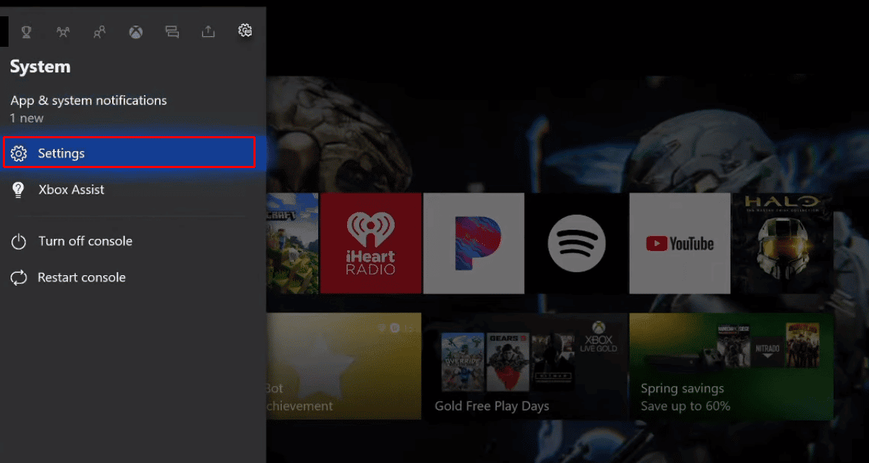 Select Settings