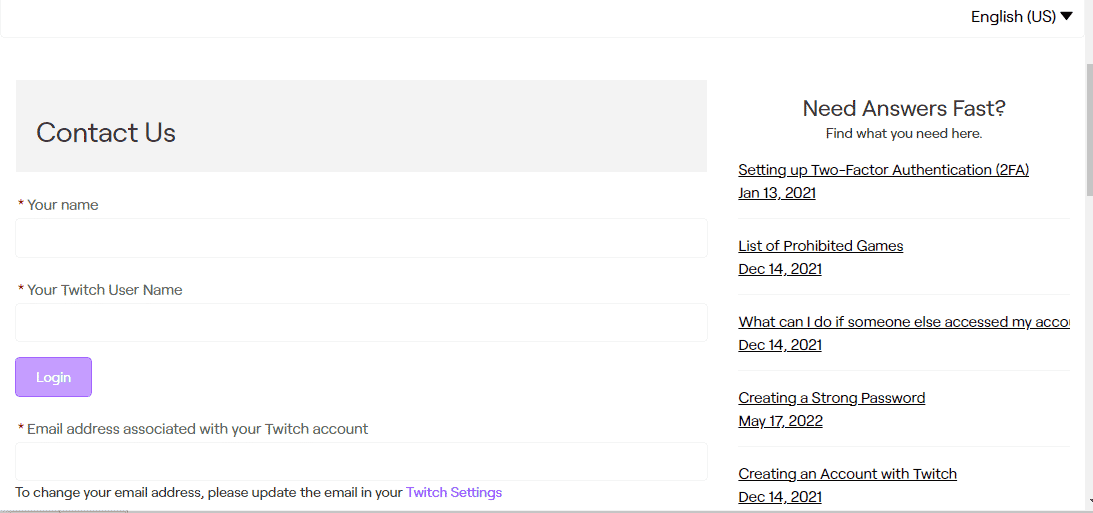 Fill in the details in the fields and send the information on the query