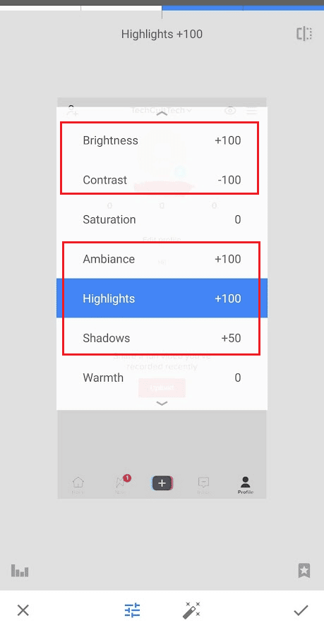 set the following parameters at the value mentioned next to it | How to Remove Scribbles on a Screenshot iPhone