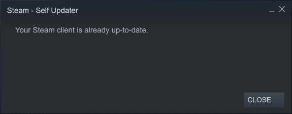 Ensure Steam is up to date
