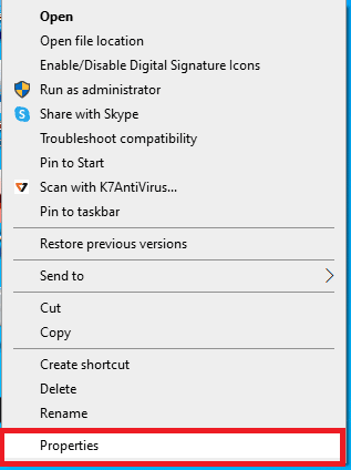 click on the Properties option. Fix Unable to Get Write Permissions for Fallout 3