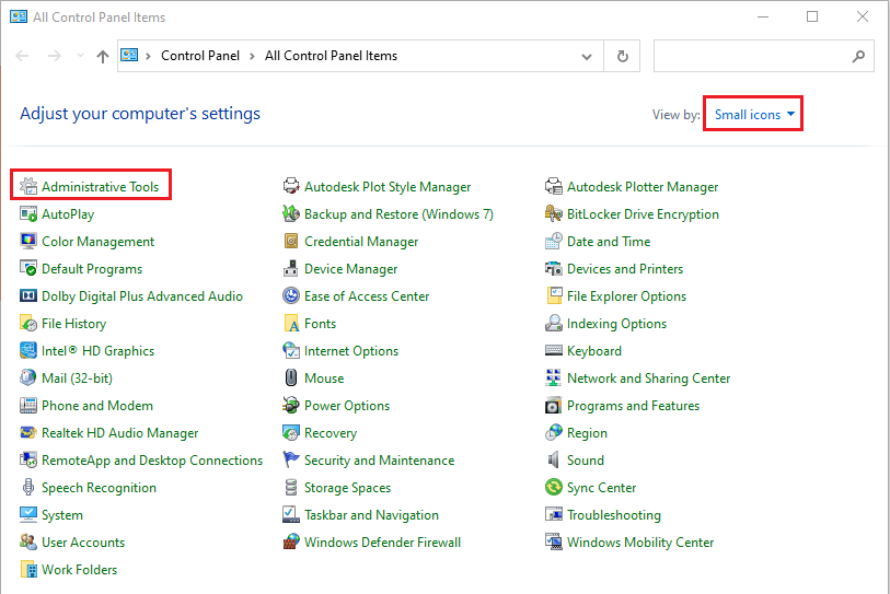 click on the Administrative Tools option. Fix Unable to Get Write Permissions for Fallout 3