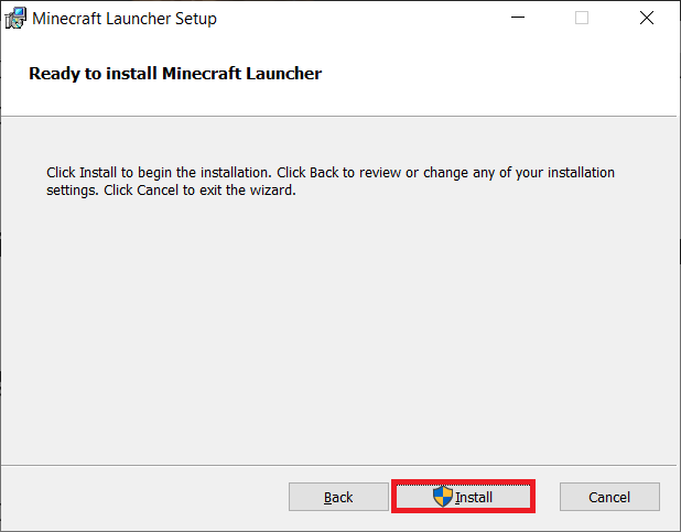 click on Install in the next window