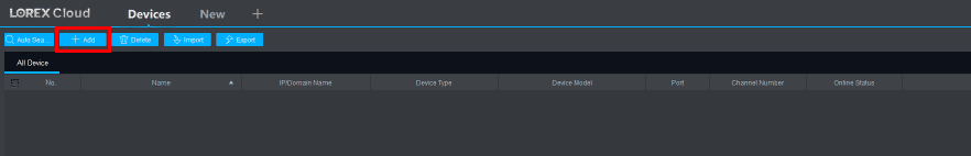 Click on Add from the options available on the top