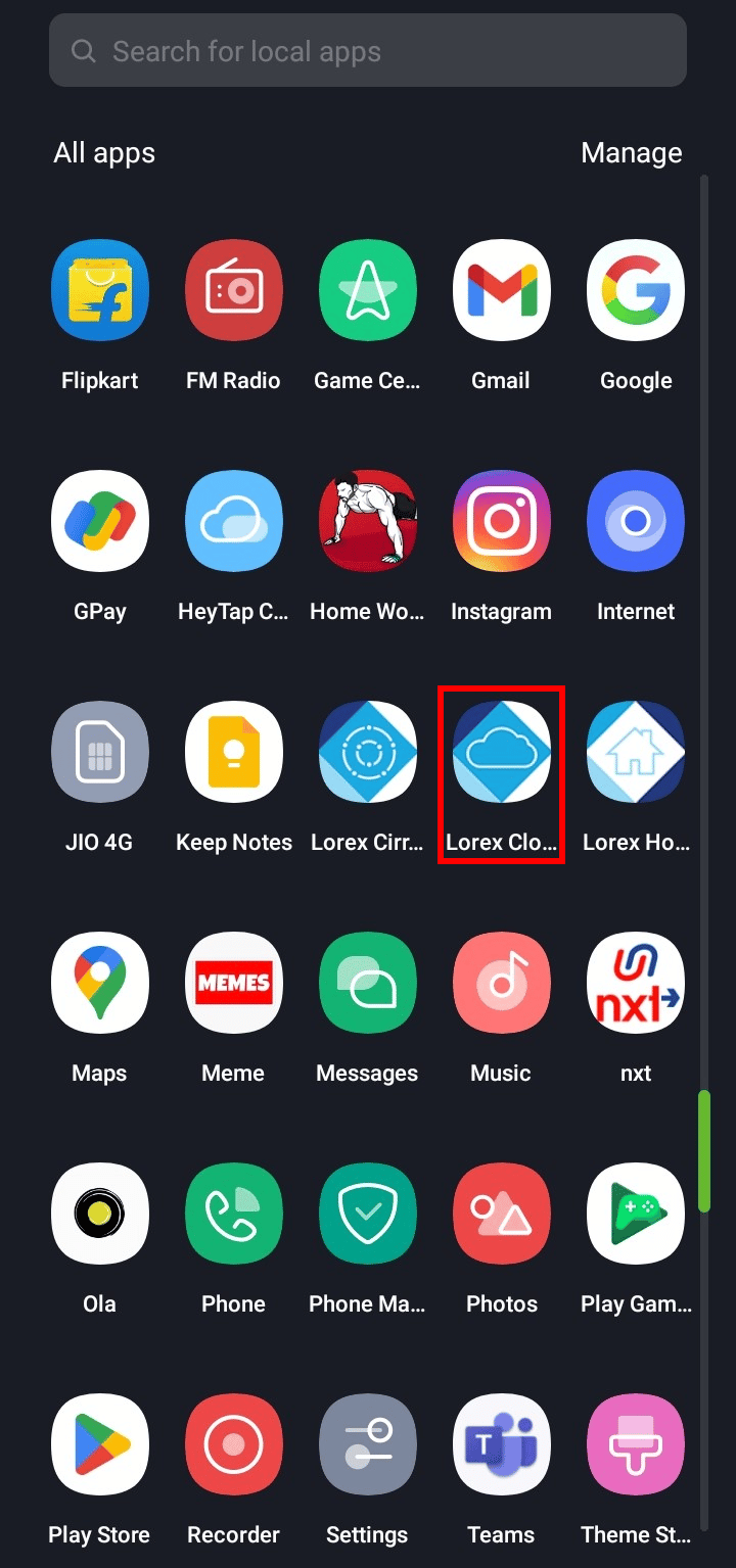 Launch the Lorex Cloud app on your smartphone