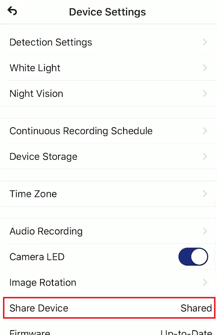 Swipe down and tap on Share Device | How to View Lorex Cameras on PC