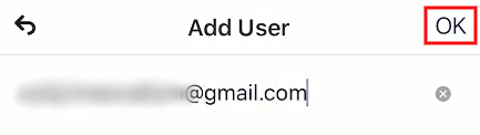 Enter the desired Lorex home account email and tap on OK