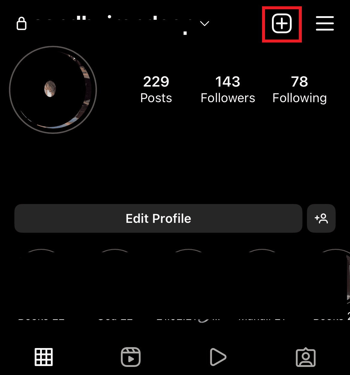 Tap on the + icon