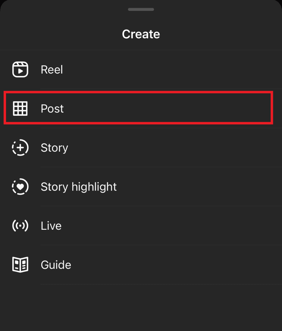 Select Post. How to See Liked Reels on Instagram