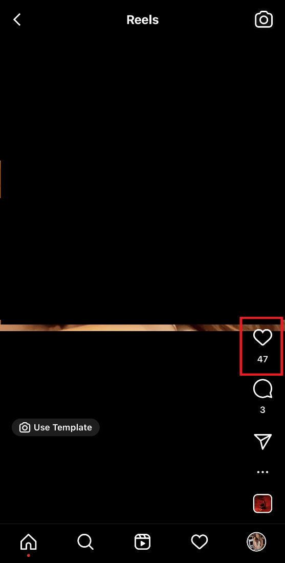 Check the number of likes. How to See Liked Reels on Instagram