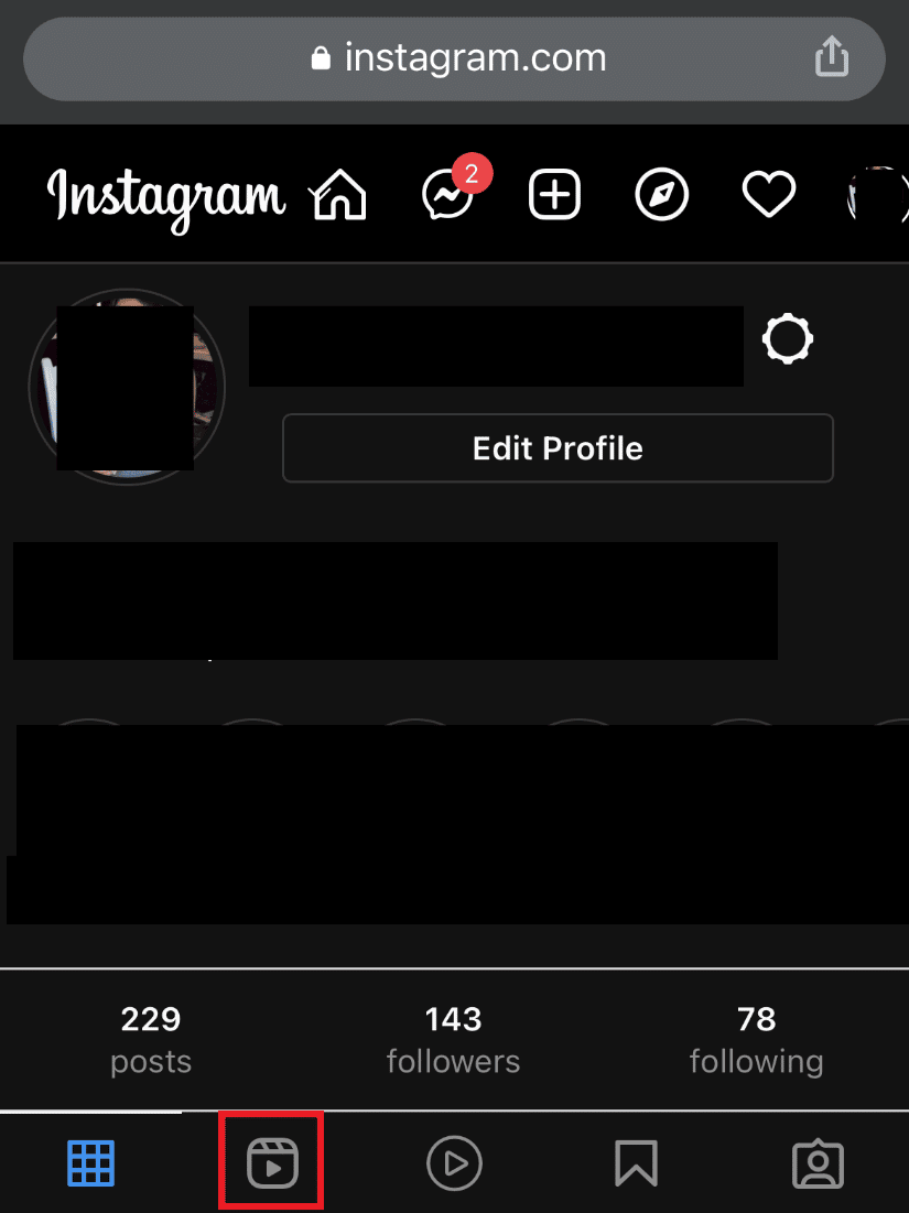  Tap on the reels icon. How to See Liked Reels on Instagram