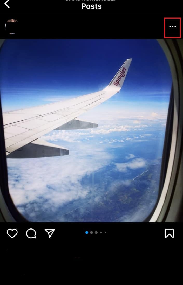 Tap on the three dot icon 