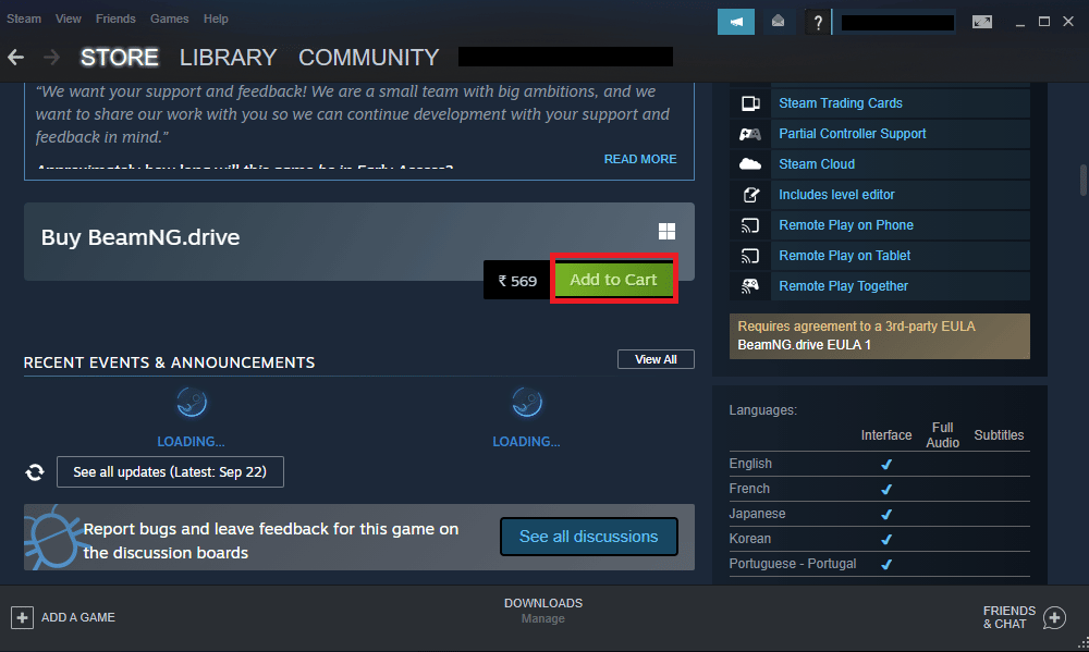 Click on Add to Cart. Is BeamNG Drive on Xbox