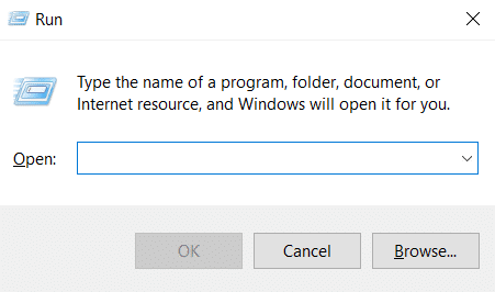 Launch Run dialog box