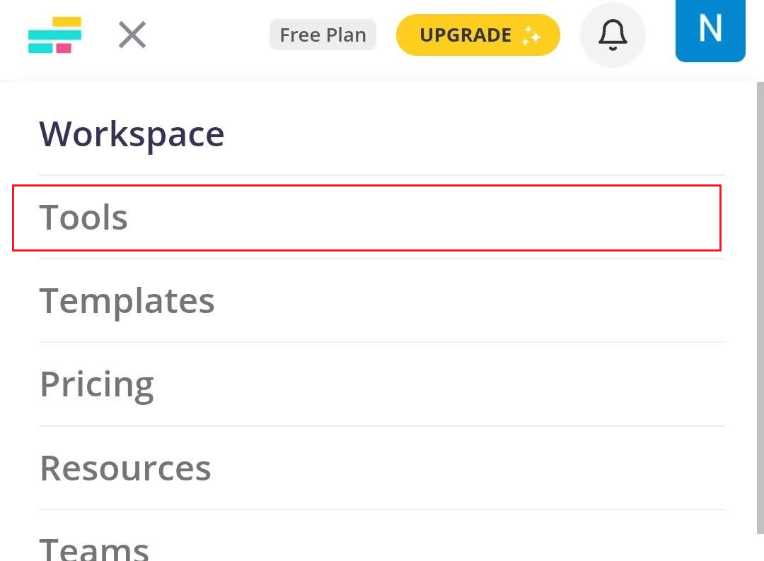 Tap on the hamburger icon - Tools from the top left corner | Upload a video from your camera roll to your TikTok draft