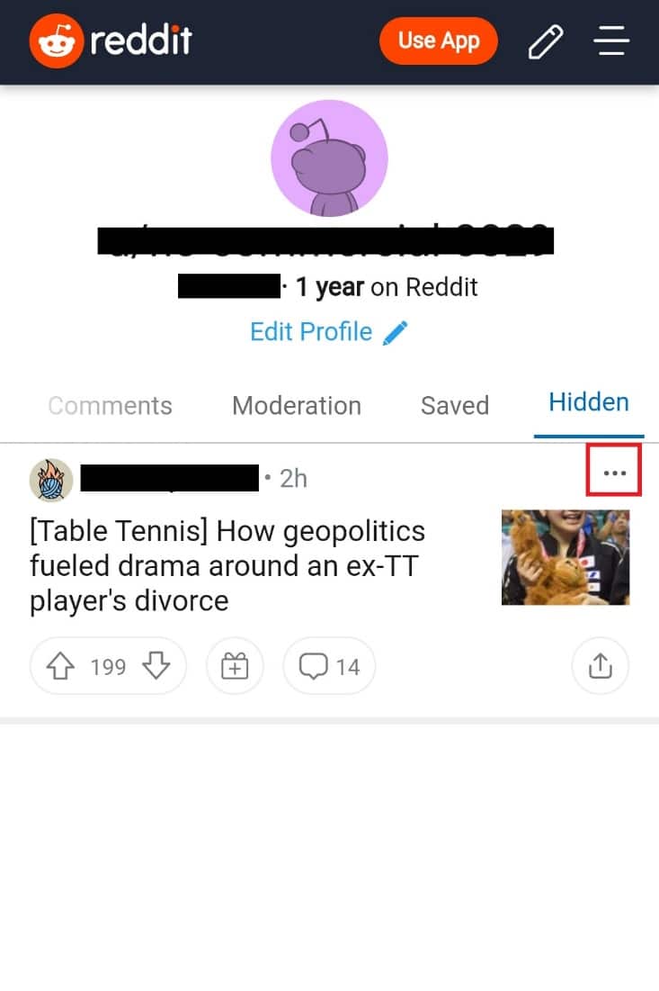 Tap on the three dots